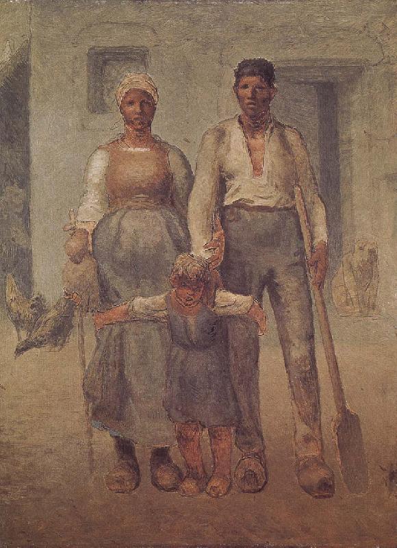 Jean Francois Millet Peasant family Germany oil painting art